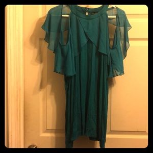 Teal off the shoulder top